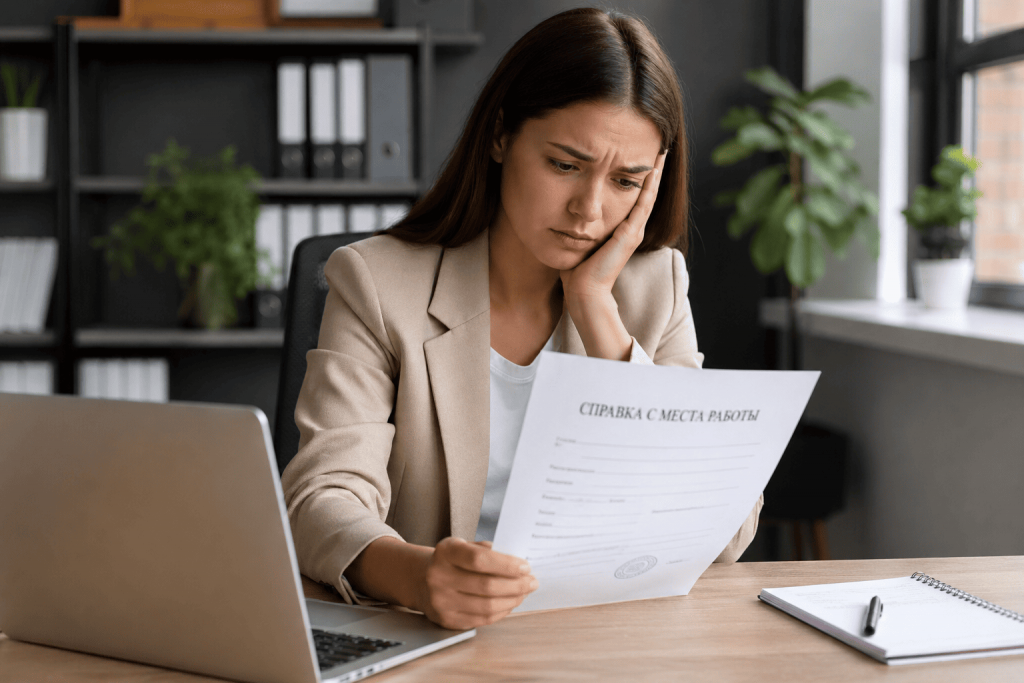 Что делать если нет справки с работы